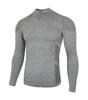 American Seamless Jacquard Muscle-Enhancing Long Sleeve Quick-Dry Slim Fit Round Neck Fitness Top