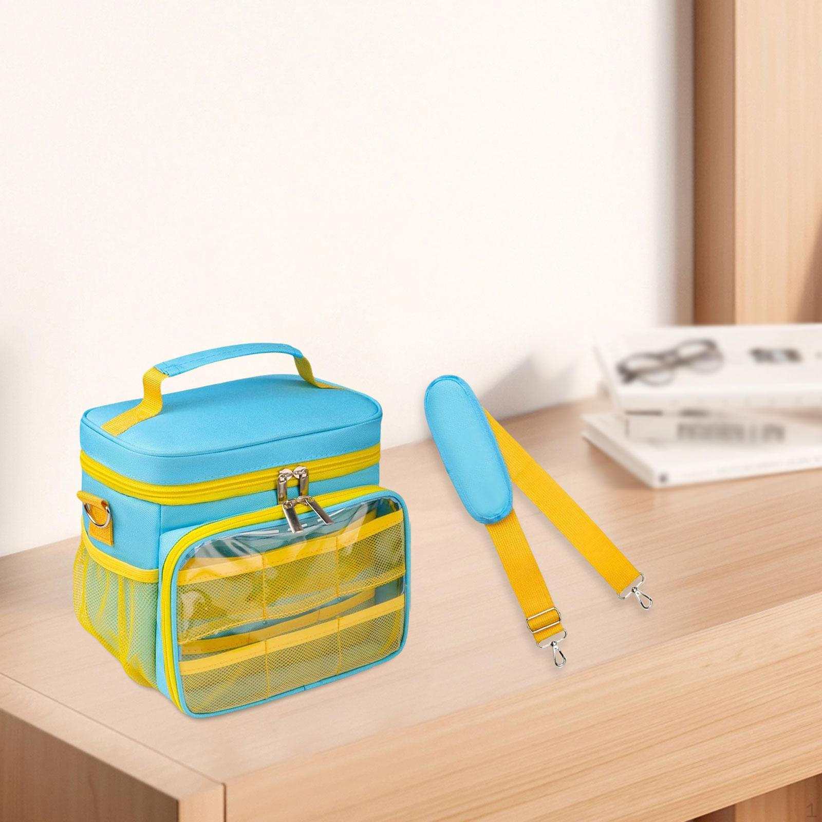 

Портативная дорожная сумка для историй Просторный жесткий кейс для аксессуаров персонажа Книга историй