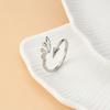 Wing Adjustable Couple Rings Gothic Open Jewelry Sturdy Alloy Romance Matching Accessory