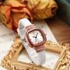 Yeni Moda Kadın Lüks Kare Deri Saat Kadın Retro Kol Saatleri Öğrenciler Günlük Kuvars Saatler Hediyelik İçin Reloj Mujer