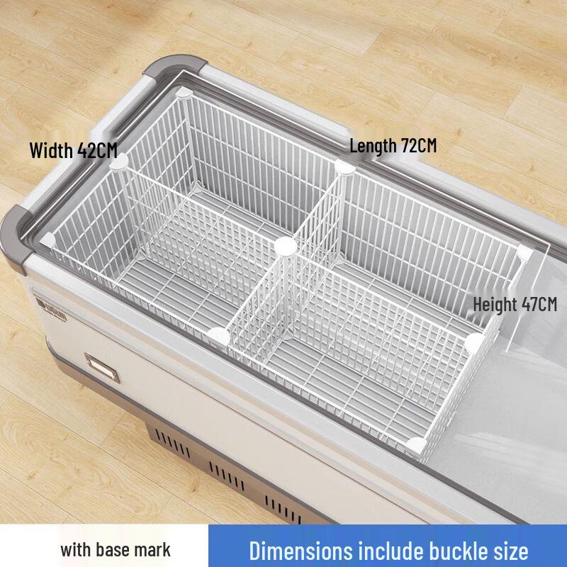 Magnetic Carbon Steel Refrigerator Freezer Organizer Partition