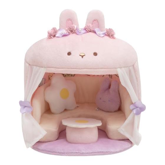 Sumikkogurashi Sumikkogurashi Коллекция Таинственный кролик Онива Сцена Мягкая игрушка MY99401 Розовый Фиолетовый Белый Желтый
