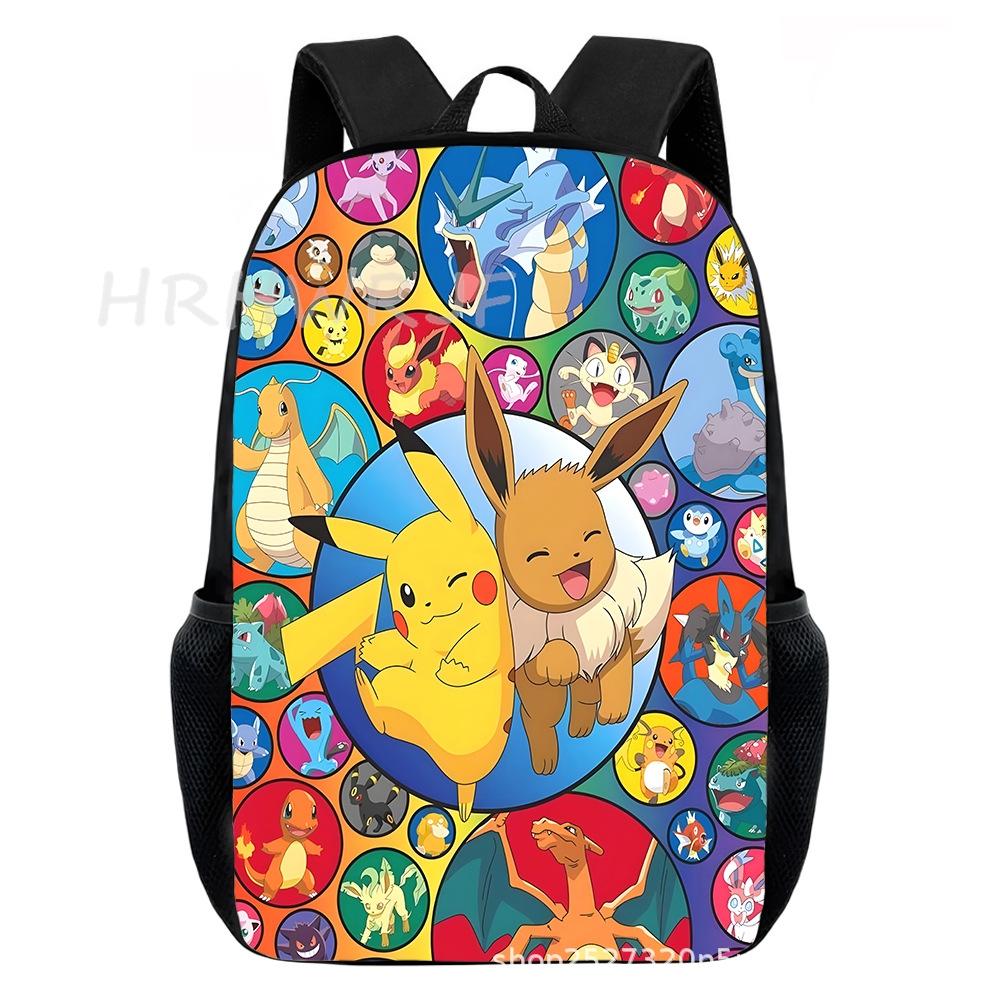Cartoon Pikachu Backpacks Print Primary Software Backpacks for Boy and Girls Best Gifts Lightweight Cartoon School Bag for Kids