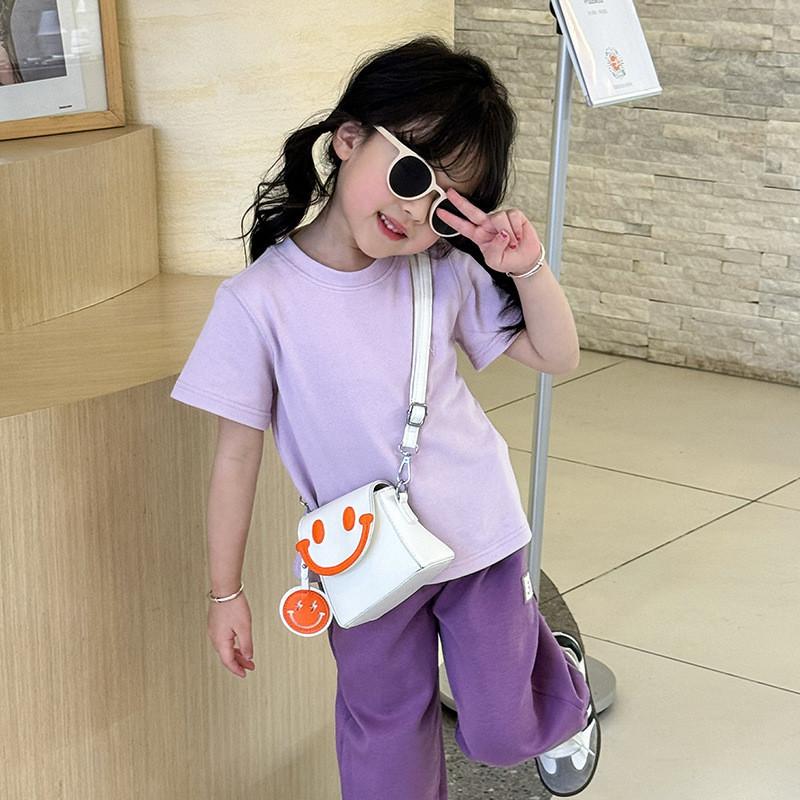 Fashionable Cute And Princess Shoulder Bag Trendy Smiley Face Design Kids For