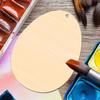 Unfinished Wood Ornaments Easter Eggs Paintable Pendants Unfinished Wood Cutouts For School Party Home Bedroom Apartment Family