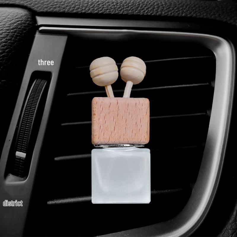 Car Vent Glass Aromatherapy Bottle - Essential Oil Scented Ornament for Car Interior Decoration