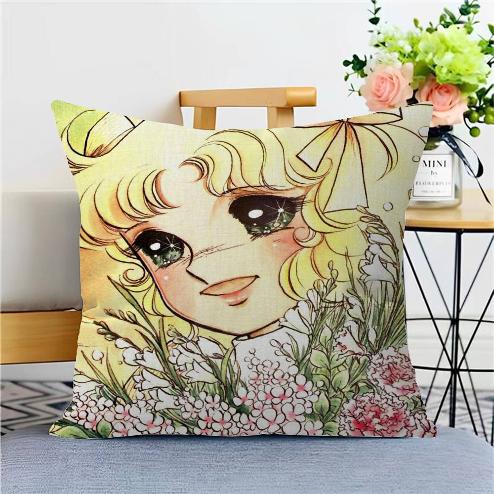 Candy Candy Anime Cushion Cover Pillow Cover Decor Pillowcase Printed Cushion Case For Couch