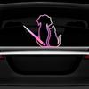 Dog Wiper Sticker for Cars, Waterproof Vinyl Cute Dog Waving Tail Rear Window Windshield Sticker Decal, Funny Lovely Animal Rear Wiper Decoration