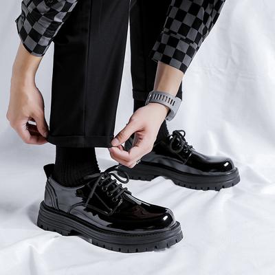 Luxury Brand Men's Shoes Thick Bottom Dress Oxfords Shoes Comfy Casual Leather Men Formal Shoes Designer Business Work Shoes