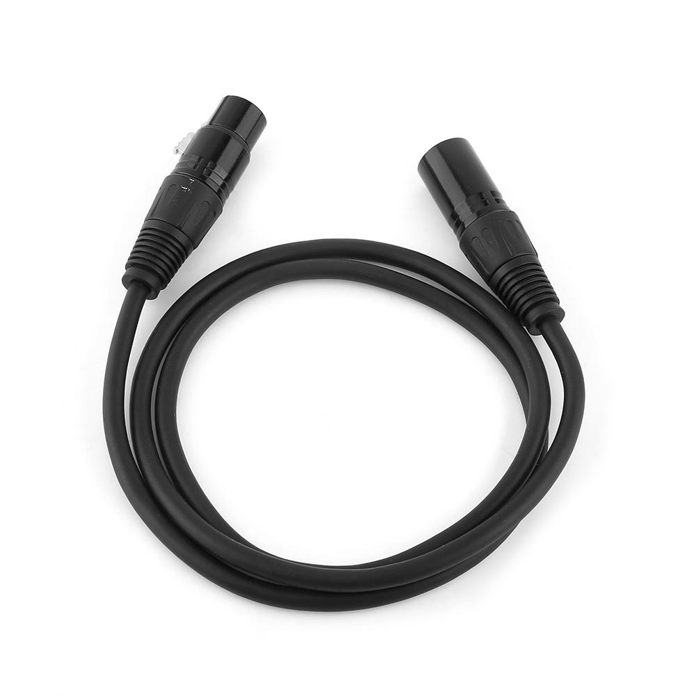 XLR Male to Female 3 pin MIC Shielded Cable Microphone Audio Extension Cable 1M