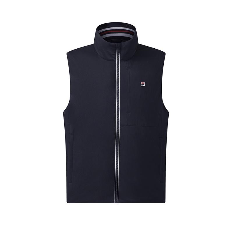 Fila Heritage Classic Удобный Повседневный Теплый Универсальный Пуховый Жилет Мужской жилет Legendary-Blue F11M548903FNV M