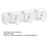 Toggle Switch Cable Holder Clip 3 Slots Self-adhesive Home Office Desk Phone Charging Data Cord Organizer Keeper Power Wire Management Clip