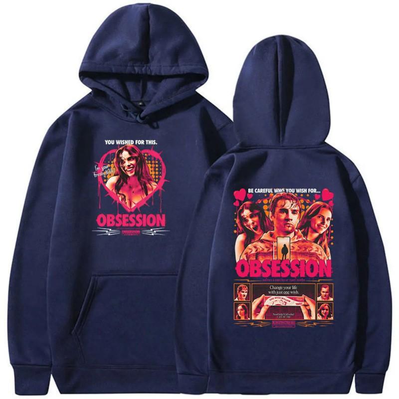 Mens Oversized Hoodie With Retro Graphic Print Fall Casual Sweatshirt Youth