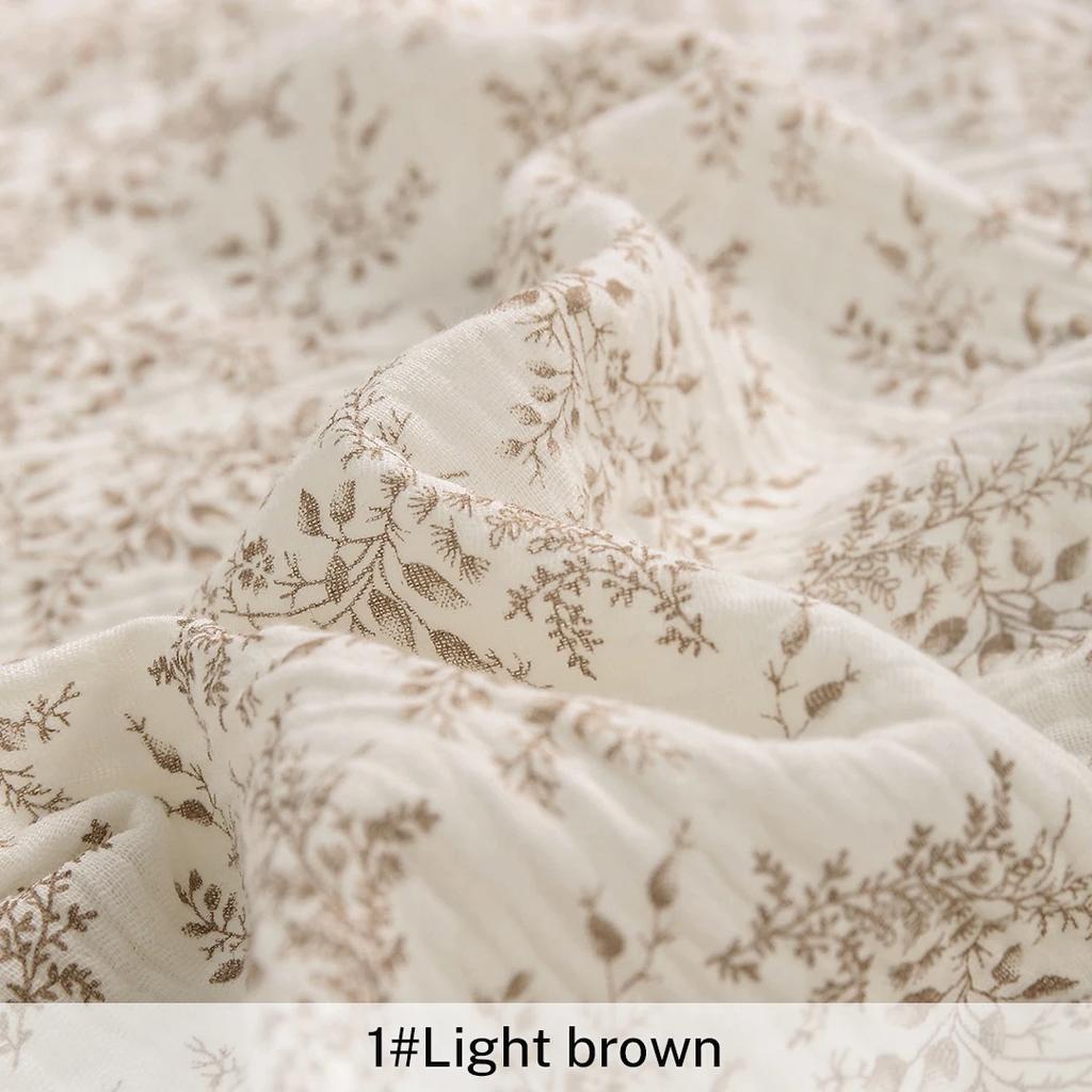 135x50cm/500cm Pure Cotton Printing Double-Layer Crepe Fabric, Making Soft Pajamas Clothes Blanket Fabric DIY Clothing Cloth