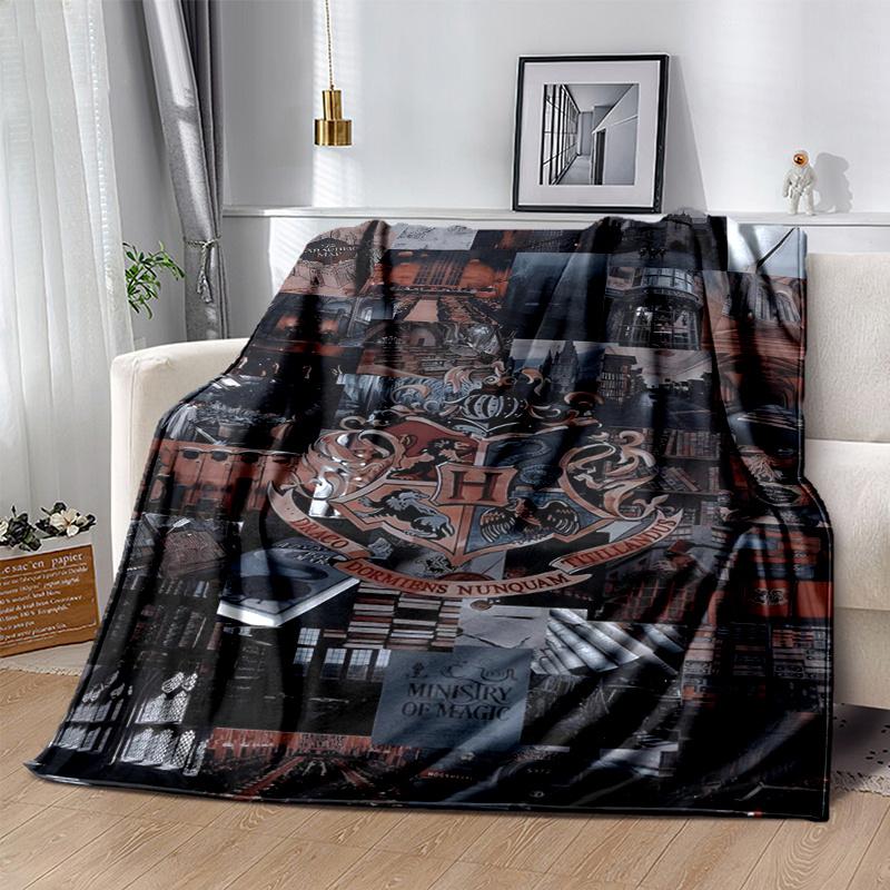 Harry Potter Aesthetic Wall Collage PosterPrint Blanket, Soft Blanket For Sofa Office Bed And Travelling Daughter Birthday Gift esj236