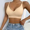 Seamless Ice Silk Push-up Wireless Bra - Wave Edge Design