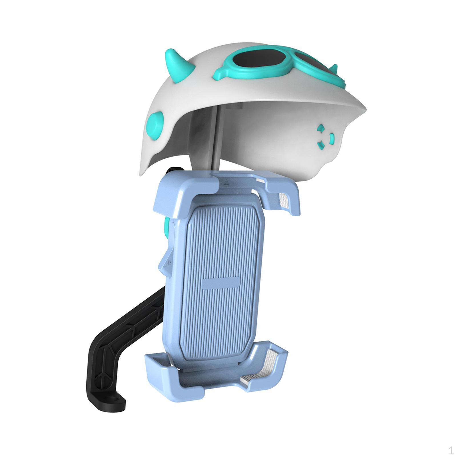 

Держатель для телефона велосипедный мотоциклетный с маленьким козырьком, крепление на руль Blue Base Green Hat