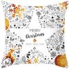 Merry Christmas holiday decoration cushion cover sofa office seat car ornaments bedroom room home  45x45cm