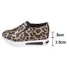 Fashion Leopard Print Casual Sports Shoes for Women Thick Bottom Slip-On Platform Sneakers Woman Lightweight Height Increasing Sneakers