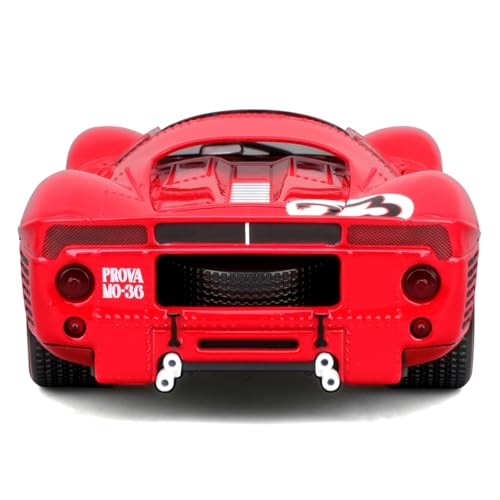 Bburago 1/24 Scale Ferrari 330 P4 Daytona Red / Diecast Model Car, Finished Model 18-26310
