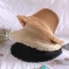 Summer Sunshade Sunscreen Bucket Hat Sydney Lady Big Brim Burr Breathable Straw Hat Bucket Hat