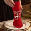 Zinc Alloy Napkin Rings Christmas Deer Ring, Elk Holder, Holiday Table Decorations Ring for Winter Party Festive Dining Decoration Elegant Settings