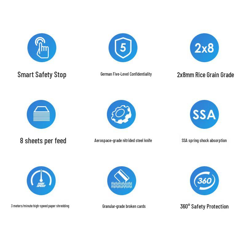 Comi P-5 Commercial Micro-Cut Paper Shredder CN plug (adapter included)