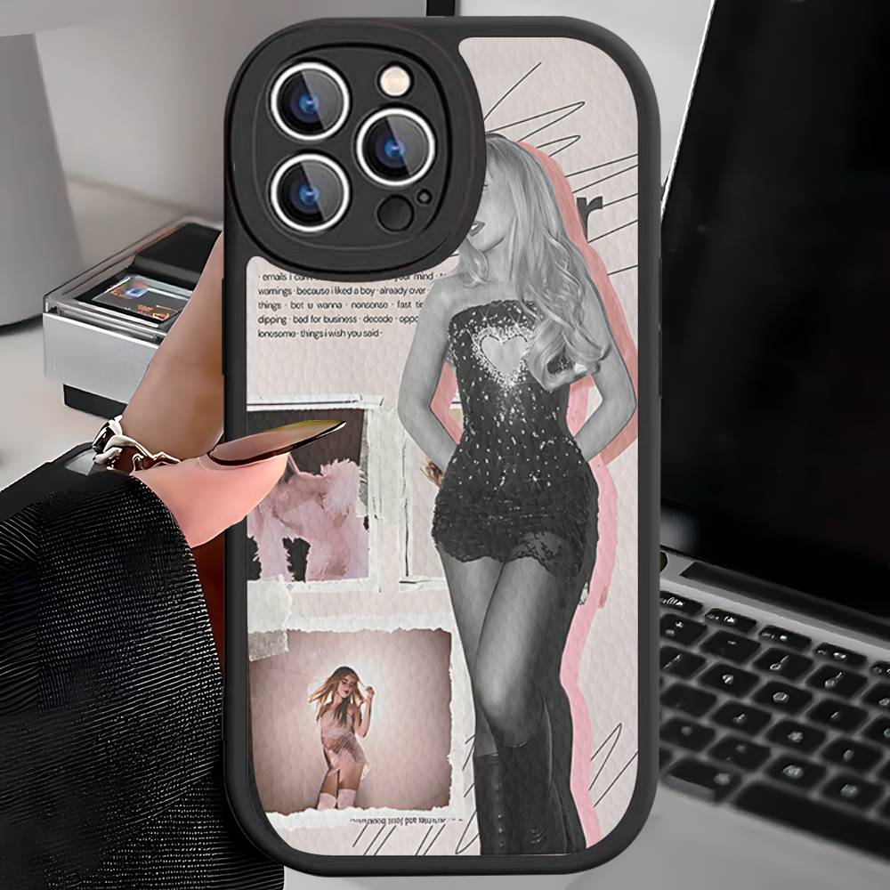 

Singer S-Sabrina Carpenter Phone Cover For IPhone 11 12 13 14 15 16 Pro Max Mini Plus Soft Leather Case iphone XS MAX