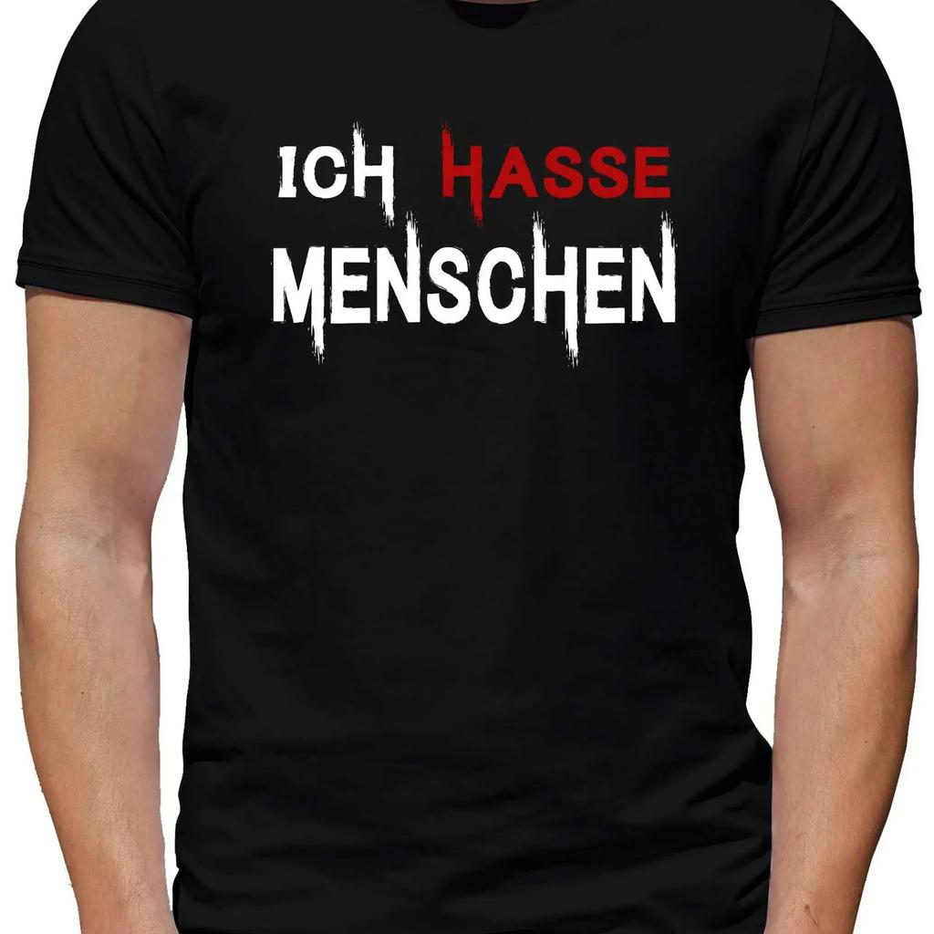 T Shirt People I Hate Unisexs Slogan Funny Cool Vintage Versatile Soft Homme Stylish Fashion Stretched Breathable Unisex