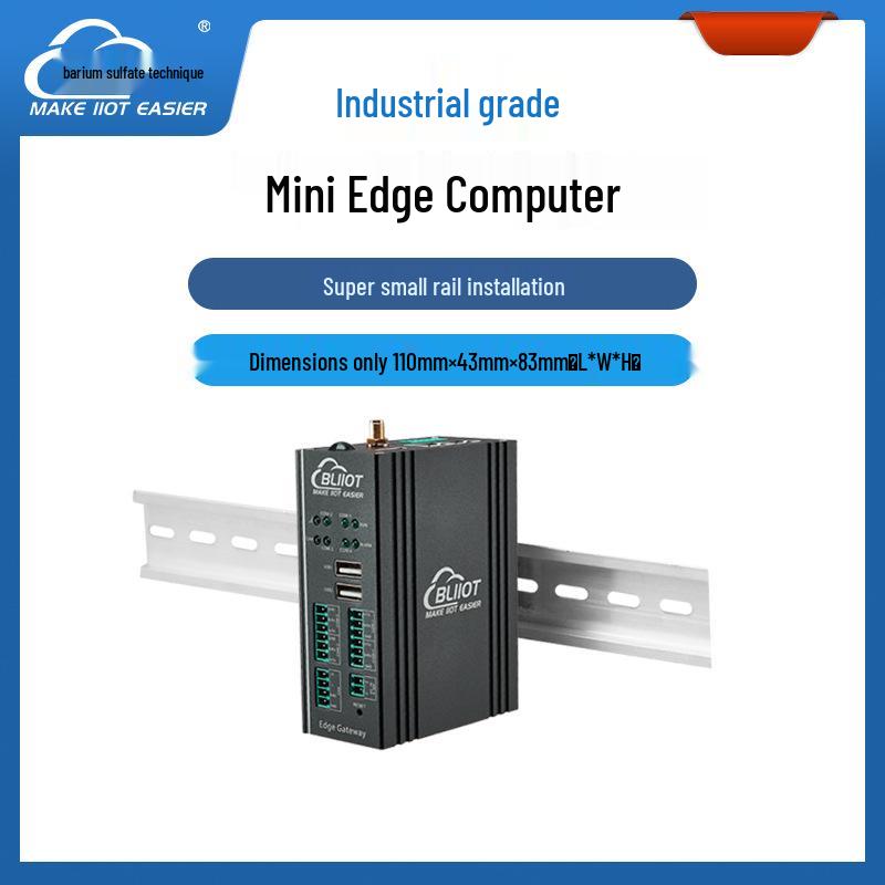 Intelligenter Mini-Industrie-PC für Edge Computing mit Unterstützung für Linux, Python und Node-RED.