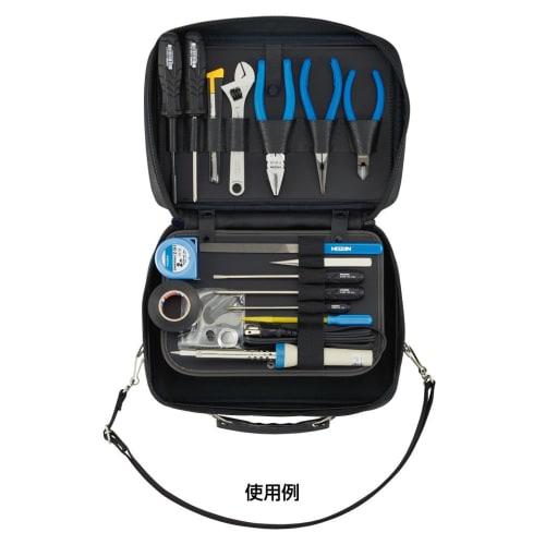 HOZAN Tool Case, Compact and Lightweight, Made of Vinyl Leather, S-107