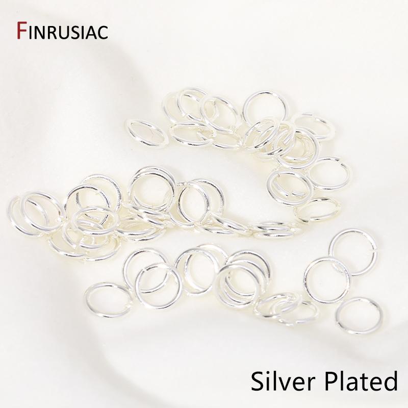 Wholesale 14K/18K Gold Plated Brass Open Jump Rings Split Rings Connector Rings For DIY Fashion Jewelry Making Findings