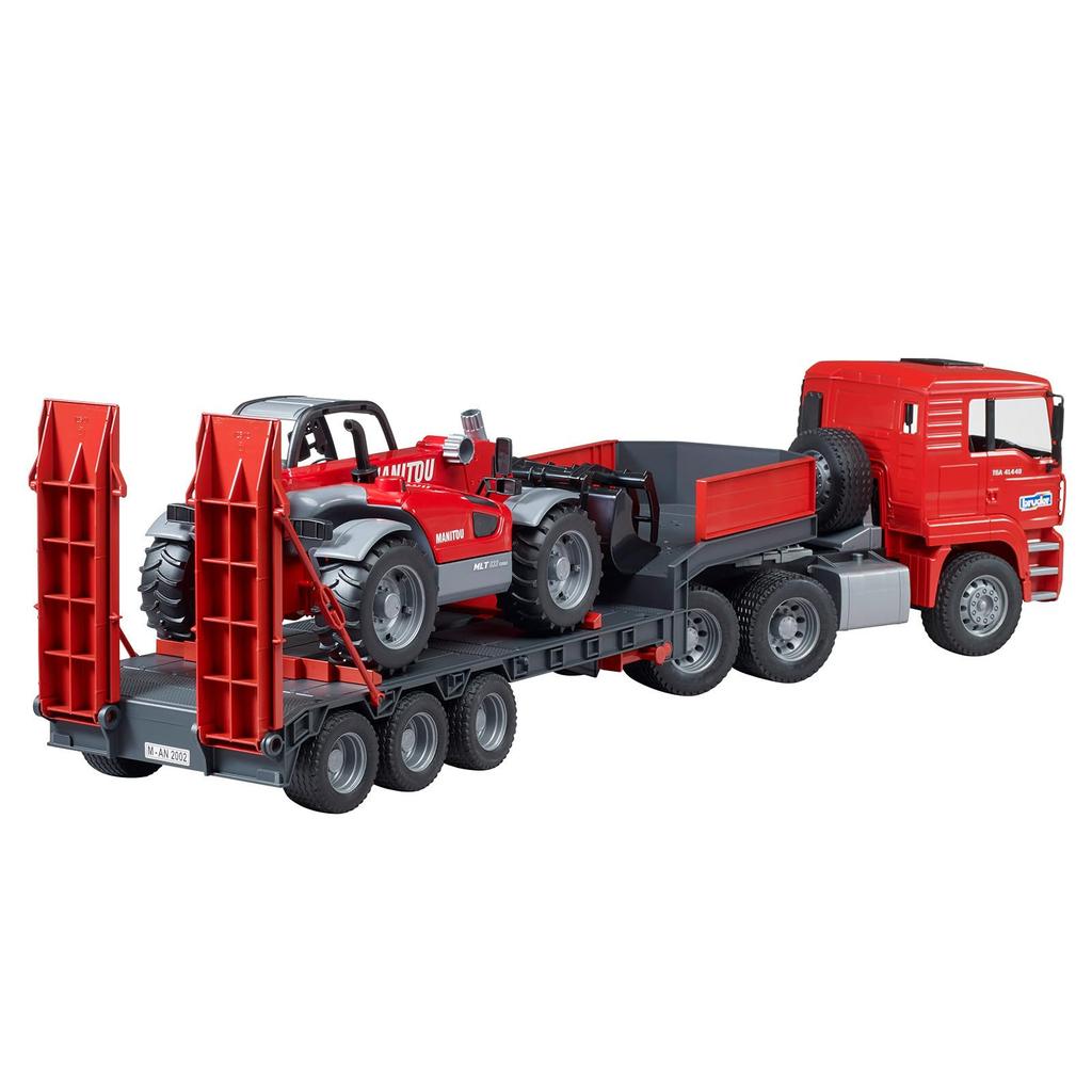 bruder MAN truck & Manitou telescopic loader MLT633 BR02774