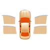 Magnetic Car Window Sunshade Curtains for Privacy and UV Protection