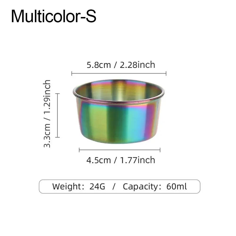 High Quality Stainless Steel Seasoning Dishes Multifunctional Mustard/Salad/Tomato Sauce Condiment/Sauce Sauce Cup Dip Tray