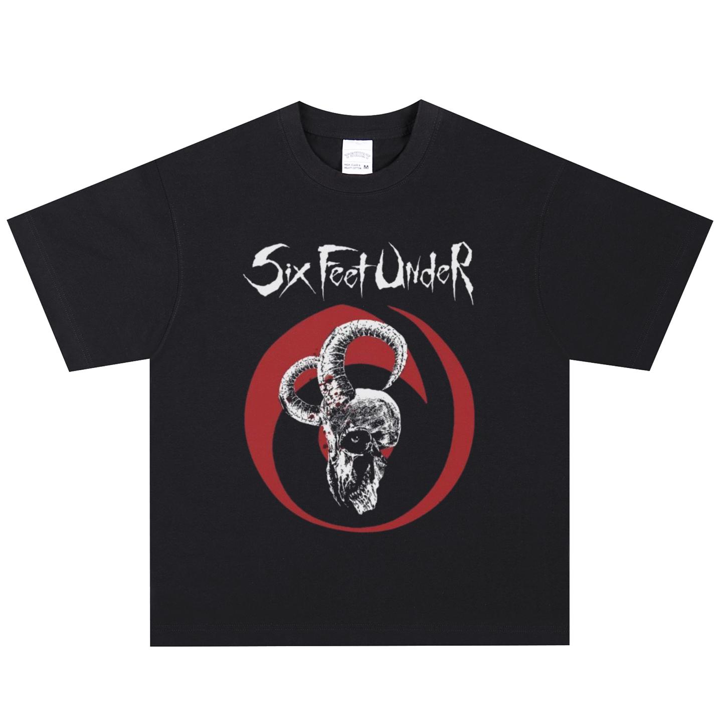 Six Feet Under T-Shirt, Soft Fabric Casual Daily Wear L