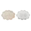Table Mat 2022 Beige/White Cotton Lace Doilies Floral Lace Doilies Floral