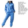 2 Stück/Set Herbst Sweatshirt Hosen Set Locker Warm Stehkragen Elastischer Bund