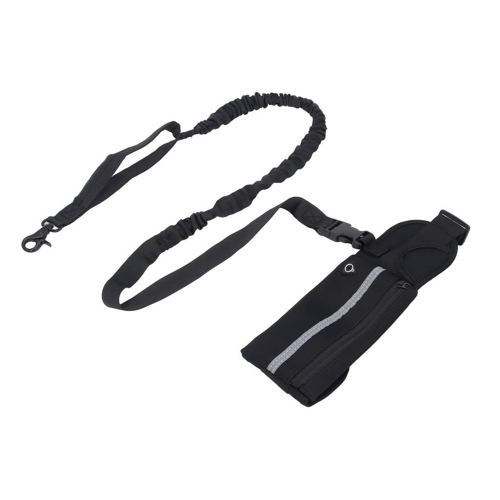 Dog Leash with   Pouch Waist Leash for Dog Walking Training Running Elastic Rope Waist Bag Reflective