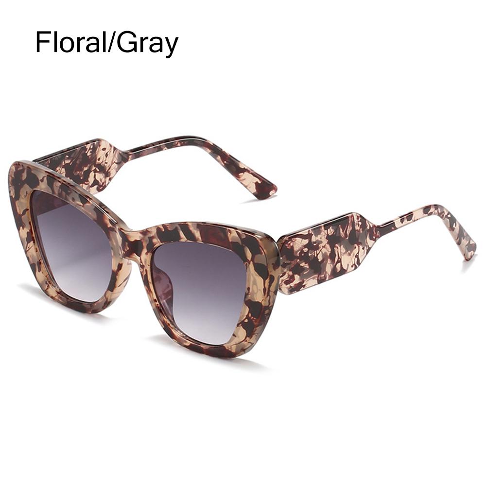 Vintage Y2K Cat Eye Sunglasses for Women & Men Oversized Square Sun Glasses Fashion Shades for Beach Vacation UV400 Protection