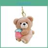Plush Teddy Bear Keychain With Short Plush Material For Gift And Accessories