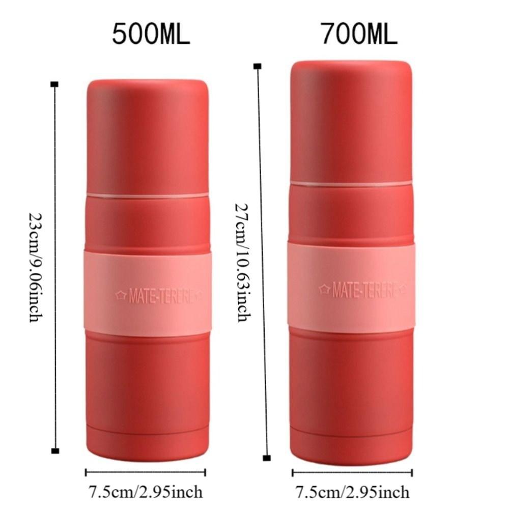 700/500ml Yerba Mate Thermos Cup with Filter Straw Insulated Bottle Durable Vacuum Flask Office