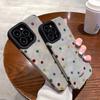 Autumn and winter simple color polka dots suitable for Apple 17Pro new 15 flip fur iPhon16promax anti-drop essence