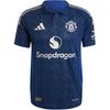 Manchester United 2024-25 Season Away Striped Pullover Short Sleeve Football Shirt Women Tops IT1987