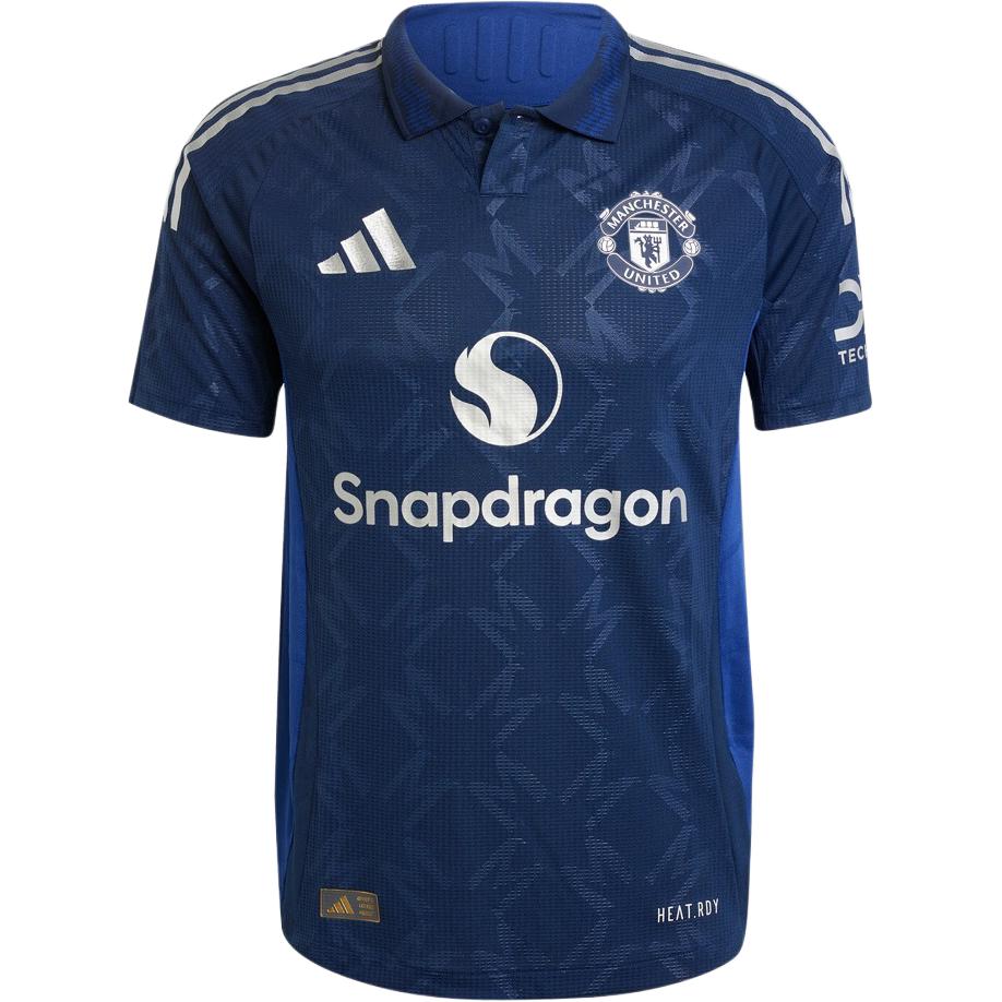 

Adidas Manchester United 2024-25 Season Away Striped Pullover Short Sleeve Football Shirt Women tops IT1987 XL