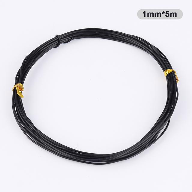 

Алюминиевая проволока в форме садового бонсай (1,0 мм, 1,5 мм, 2,0 мм, 3 мм, 4 мм, 5 мм) Черные шесть размеров для форм сада и растений 5m*1mm чёрный