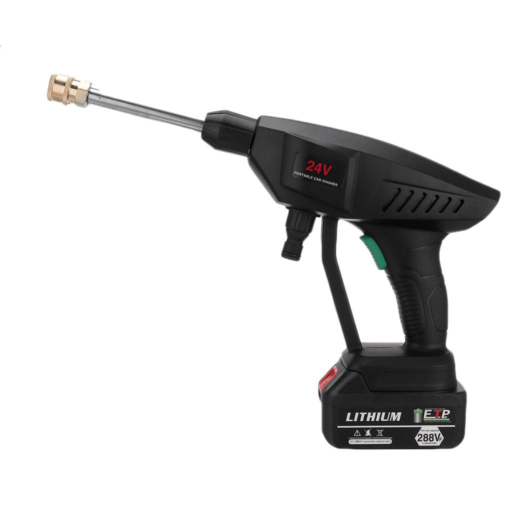 Cordless Electric Car Washer Machine Kit Portable High Pressure Battery Washing Auto Spray Garden Tool 24V 600W