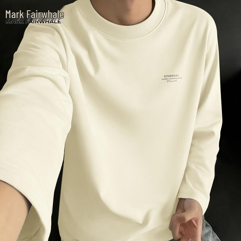 Mark Fairwhale Men's Pure Cotton Long Sleeve Crew Neck T-Shirt