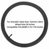 2 PCS Rubber Inner Tube Replacement 32mm Fo Schrader Valve Bike Tires Tube  Bicycle Maintenance