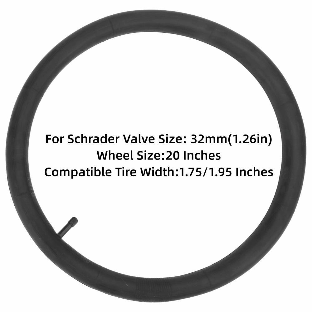 2 PCS Rubber Inner Tube Replacement 32mm Fo Schrader Valve Bike Tires Tube  Bicycle Maintenance